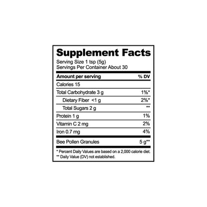 Bee Pollen Honey Sticks - 100% Pure