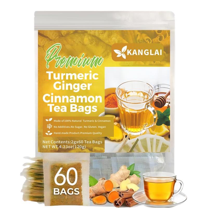Té de cúrcuma con especias: cúrcuma, jengibre, canela. 100 % natural.