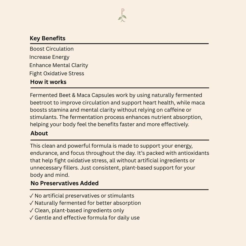 Fermented Beet and Maca