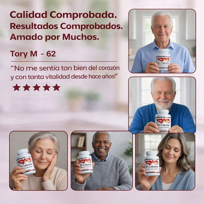 Sin colesterol, máxima potencia, fórmula de grado médico.