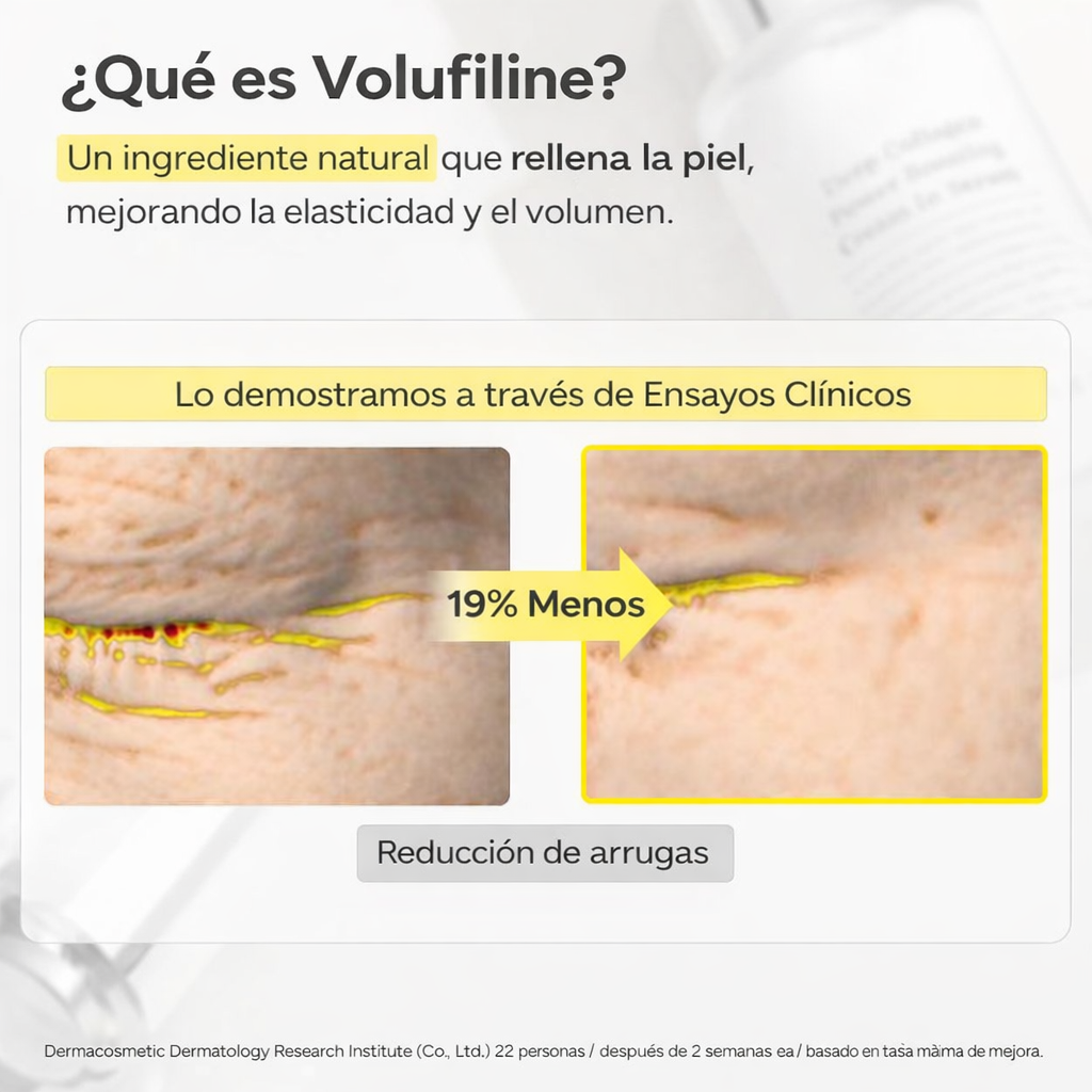 Suero rellenador de arrugas con colágeno profundo + Volufiline™