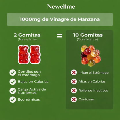 Gomitas de vinagre de sidra de manzana
