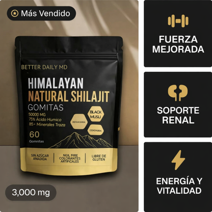 Gomitas de shilajit para el apoyo renal