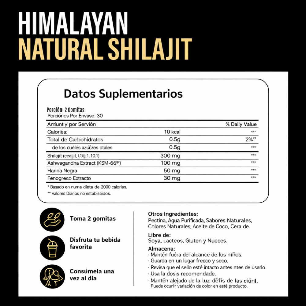 Gomitas de shilajit para el apoyo renal